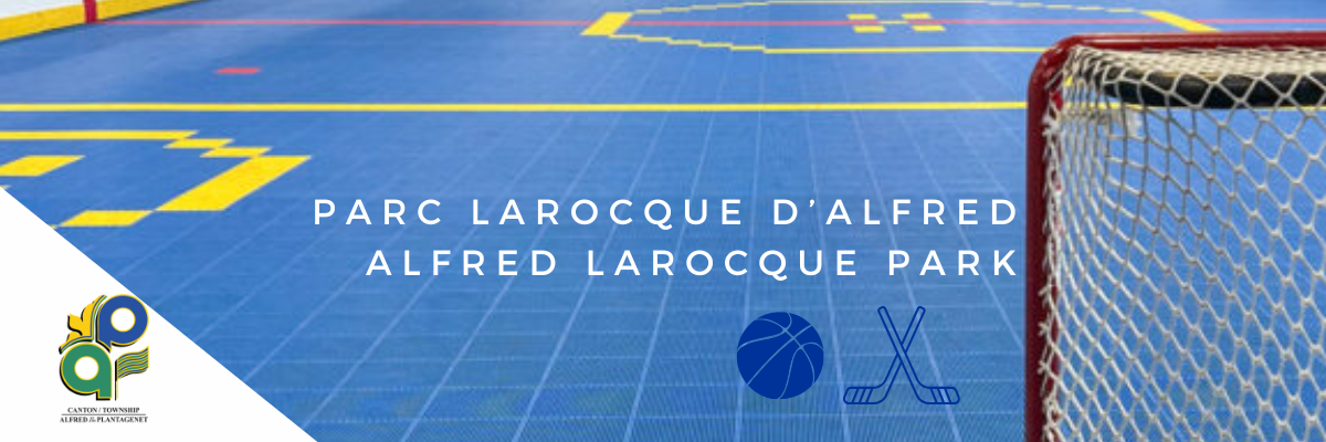 a multisport surface with hockey net and lines